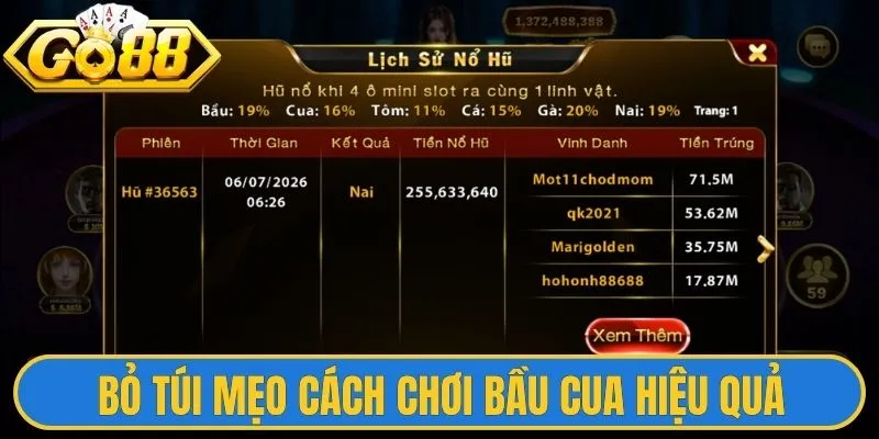 Cách Chơi Bầu Cua Chi Tiết Hướng Dẫn Từ A - Z Thao Tác 3 Bỏ túi mẹo cách chơi Bầu Cua hiệu quả bậc nhất