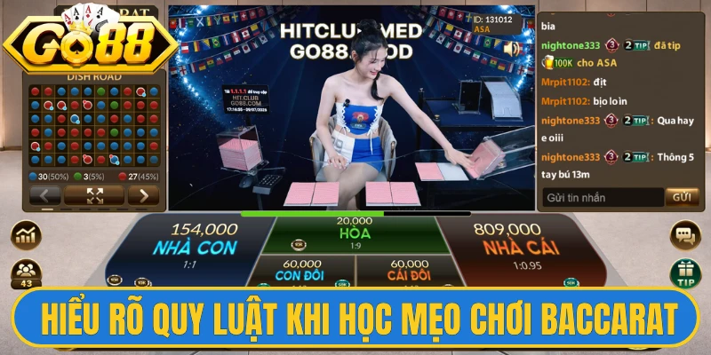 Mẹo Chơi Baccarat Thắng Lớn Độc Quyền Đến Từ Cao Thủ 1 Hiểu rõ quy luật trước khi học mẹo chơi baccarat thắng lớn