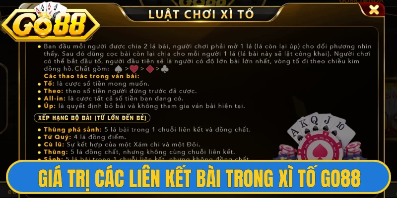 Xì Tố Go88 - Hướng Dẫn Cách Chơi Từ Cao Thủ Số Học 2 Giá trị các liên kết bài trong xì tố Go88
